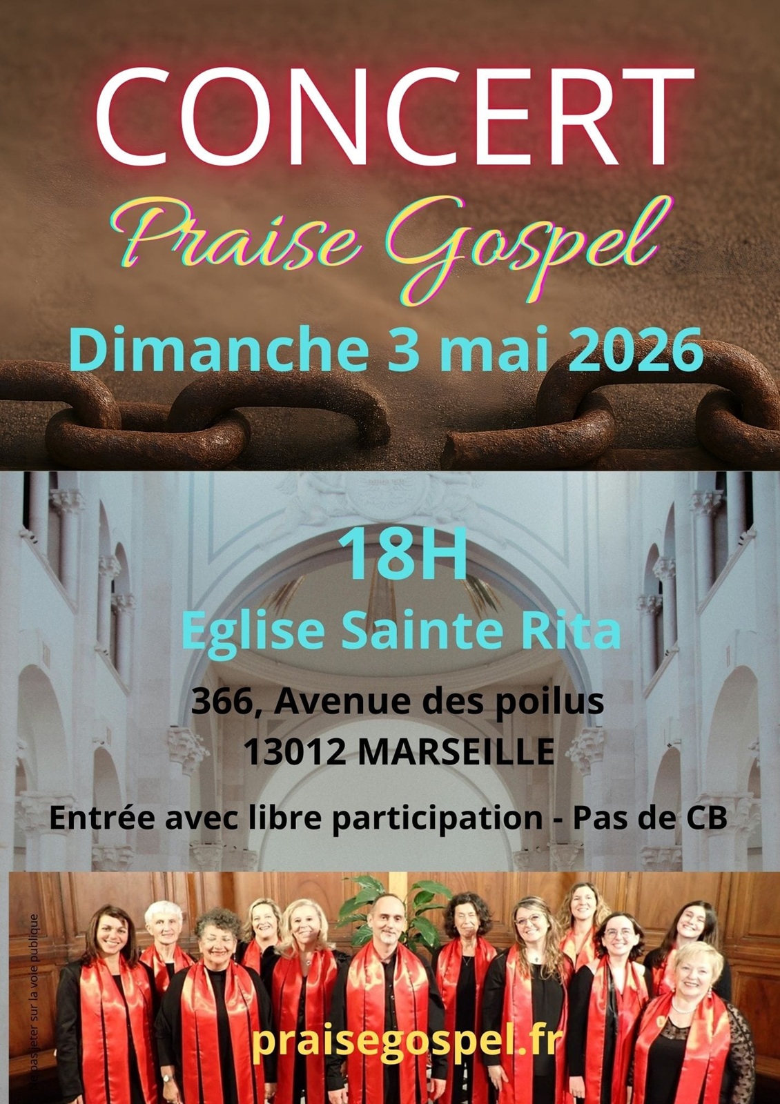 Affiche du prochain concert